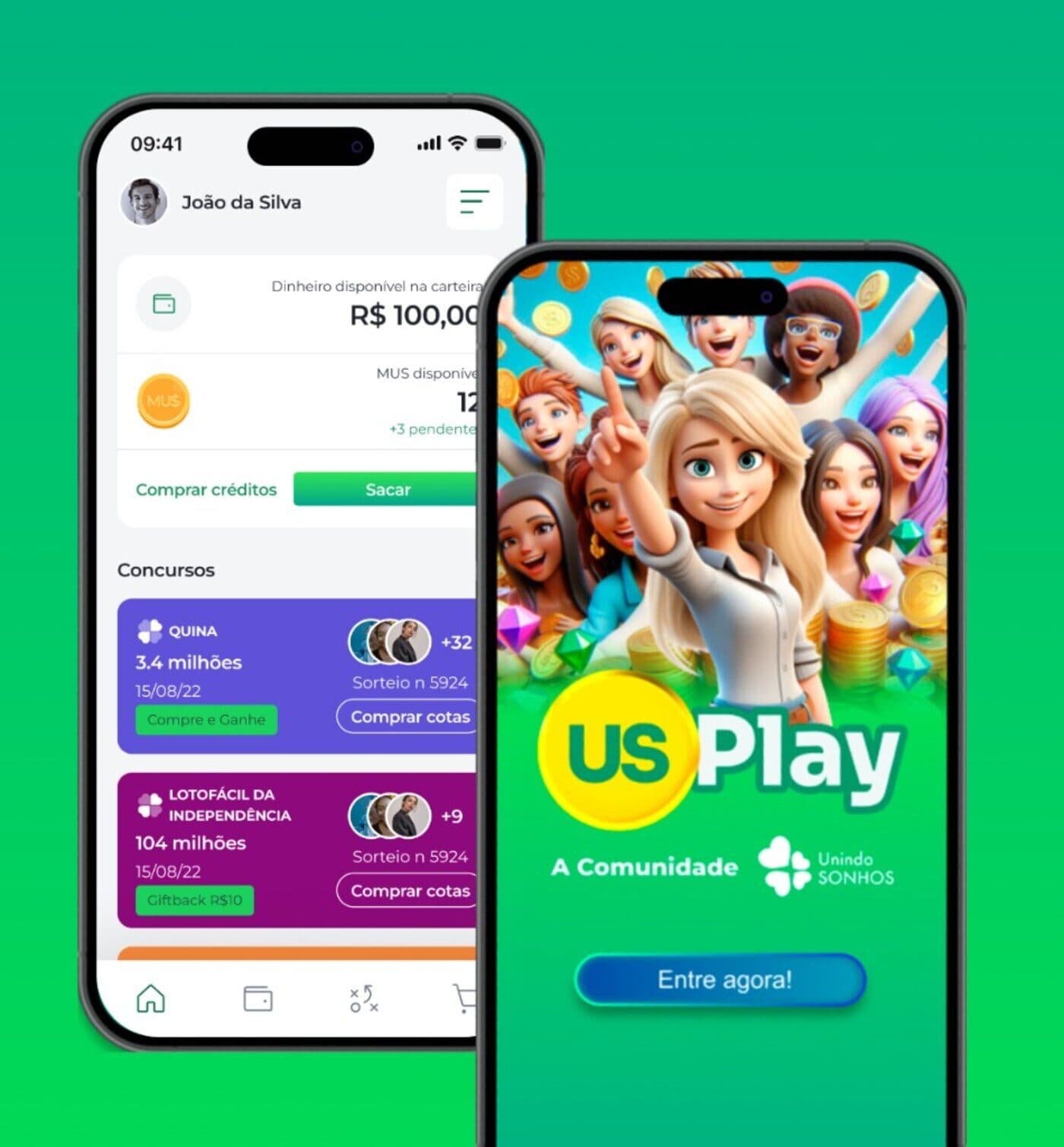 Screenshot do aplicativo US Play